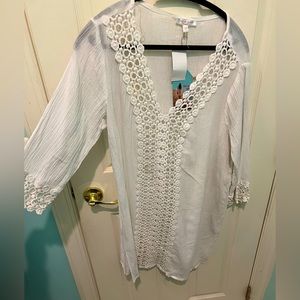 Fun Beach Coverup! Flint & Moss size Large NWT!